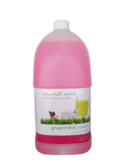 น้ำยาถูพื้น กรีนมายด์ ฟอร์โปร 3.8 ลิตร สูตรพิเศษ แห้งเร็วไม่ทิ้งคราบเหนียวตกค้าง ให้บรรยากาศหอมสดชื่น ( GREENMIND FORPRO Floor cleaner 3.8 L )