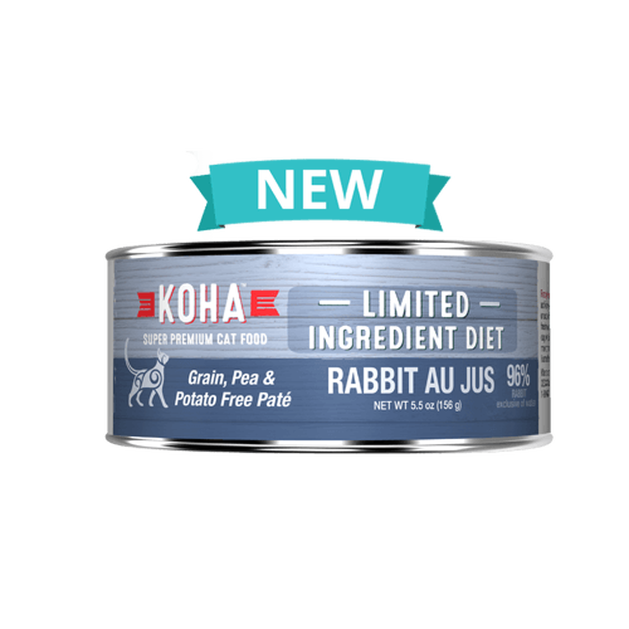 อาหารเปียกสุดพรีเมี่ยม KOHA Limited Ingredient Diet Rabbit Au Jus for Cats สูตรควบคุมโภชนาการ 85 กรัม