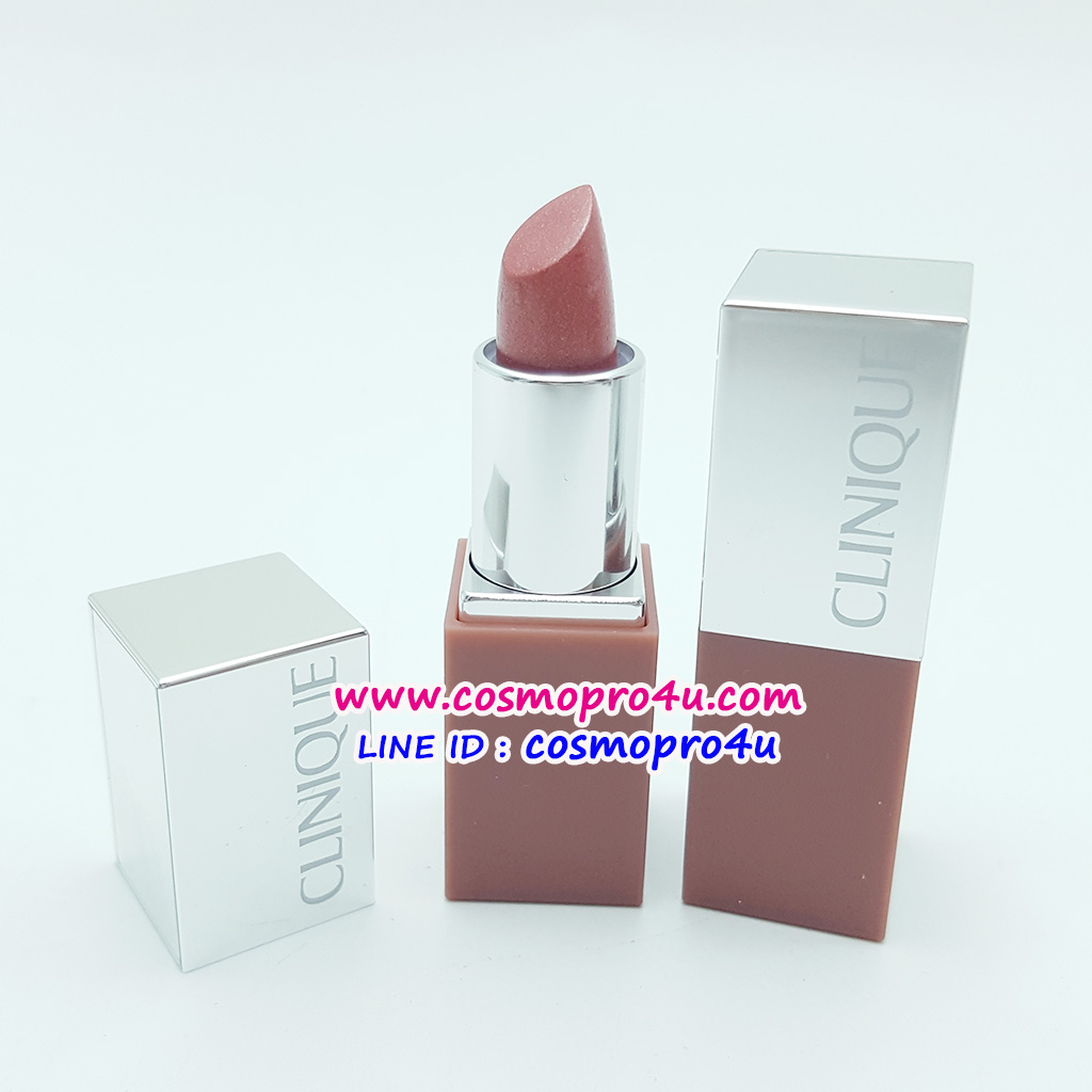 ลิป CLINIQUE Pop Lip #02 Bare Pop 2.3g ลิปป๊อปคลินิกข์ แบร์ ป๊อป สีชมพูนู้ดประกายทอง no box