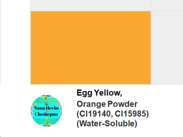 ผงสีส้ม Orange Powder (CI19140, CI15985) (Water-Soluble)