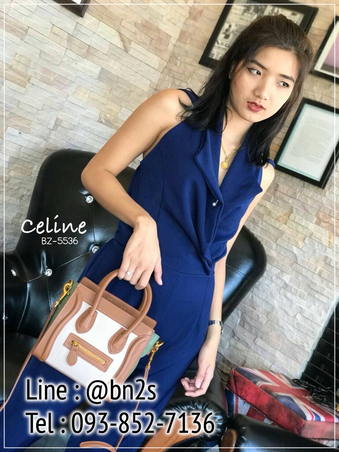 กระเป๋าถือ สไตล์ซีลีน 10 นิ้ว มีสายยาวสะพาย