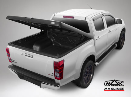 S1 45° สีดำผิวลายหนัง 4 ประตู Isuzu All New D-max ปี 2012 - 2015