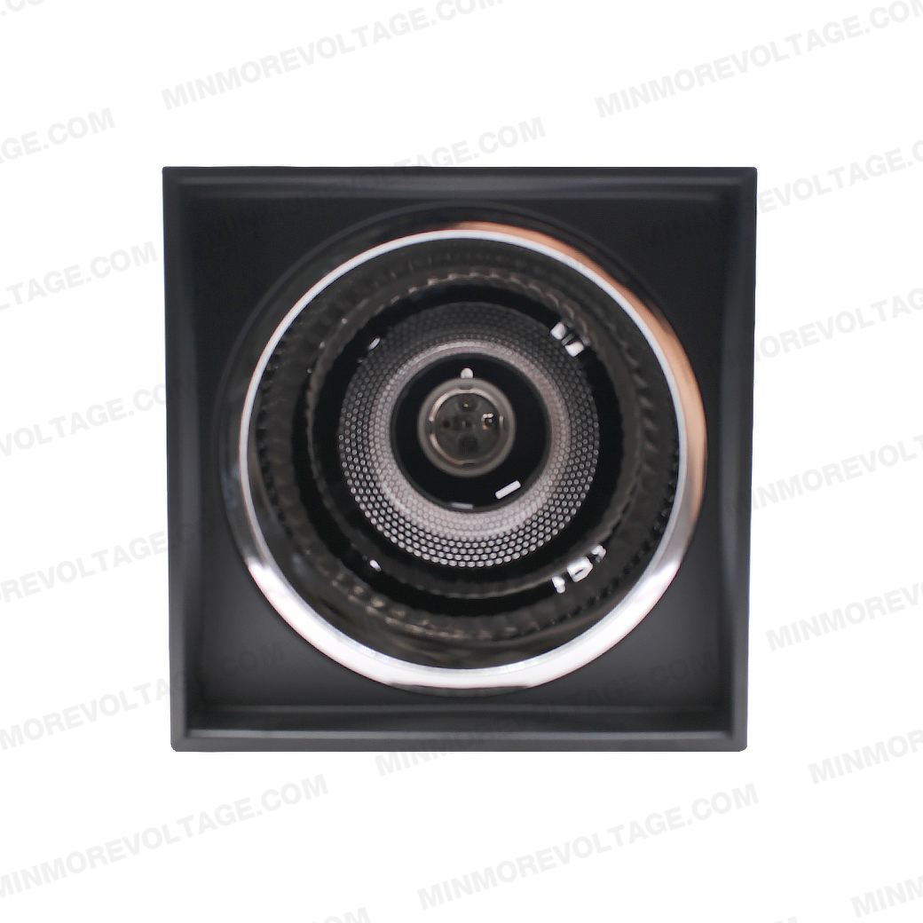 โคมไฟดาวน์ไลท์ติดลอยทรงสี่เหลี่ยม ขนาด 5" นิ้ว ขั้วE27 รุ่น SS50 ยี่ห้อ BEC (มีสองสี ขาว-ดำ)