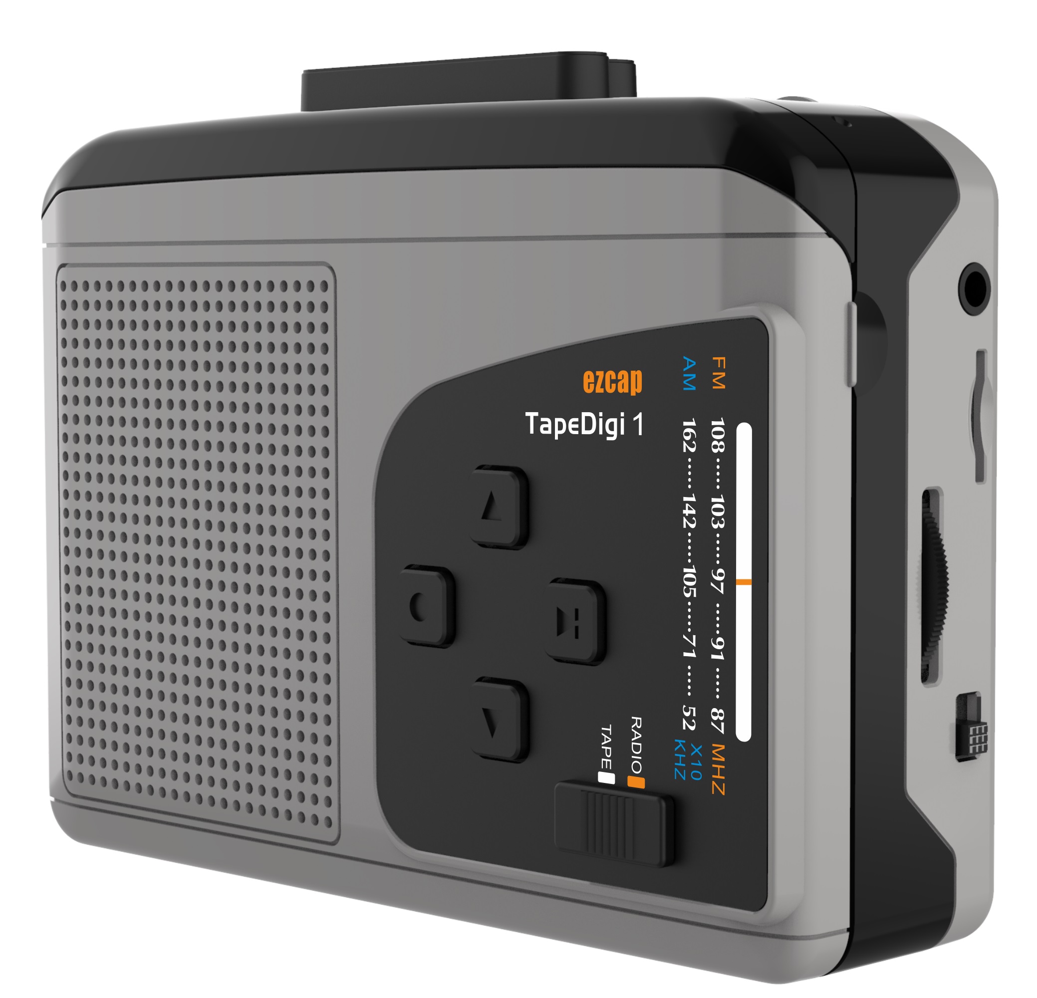 เครื่องเล่นเทปแปลงเป็น MP3 รุ่น Micro SD card ไม่ต้องใช้คอม วิทยุ FM/AM ลำโพงในตัว ฟรี!! สาย USB แปลงไฟไม่ง้อถ่าน (EZ-234)