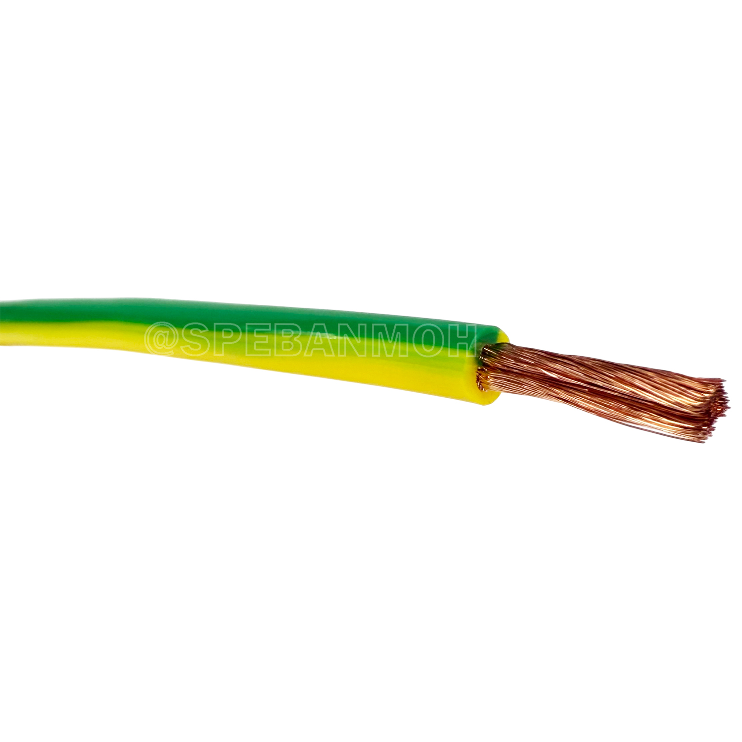 [ 1 เส้น ] CBS-GY สายไฟสปริง เขียวคาดเหลือง ฉนวนสาย TPU Spring Cable Wire Yellow-green Ground Wire 1core สายกราวด์ตู้คอนโทรล สายไฟอ่อน Spiral Cable FLEXCIBLE WIRE สายไฟอ่อน สายคอนโทรล กราวด์ตู้คอนโทรล Ground Wire For Control Box