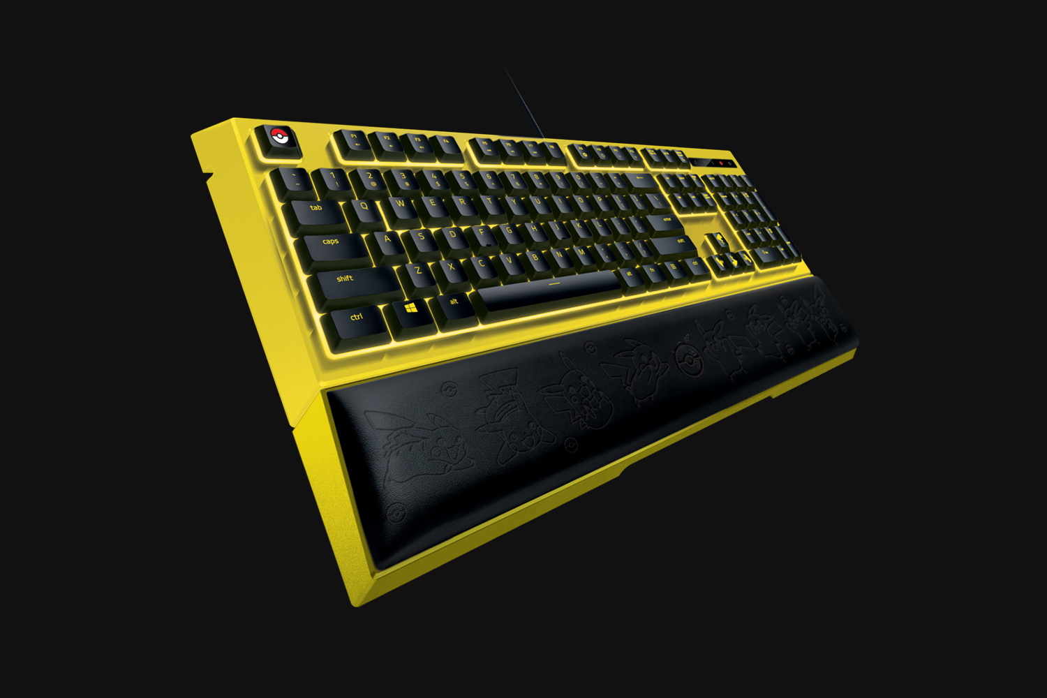 เกมมิ่งคีย์บอร์ด RAZER x Pokémon Pikachu Edition Gaming Keyboard Backlit (Eng Keycap) ของดีน่าสะสม