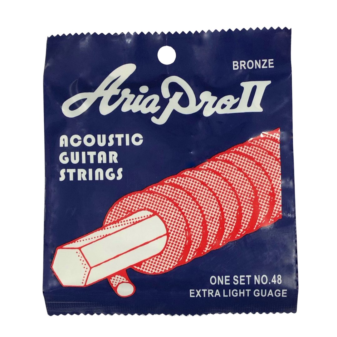 ชุดสายกีต้าร์โปร่ง และชุดสายกีตาร์โปร่งไฟฟ้า มีทั้งแบบชุดและแยกเส้น(กีต้าร์โปร่ง) ARIA แอร์เลีย