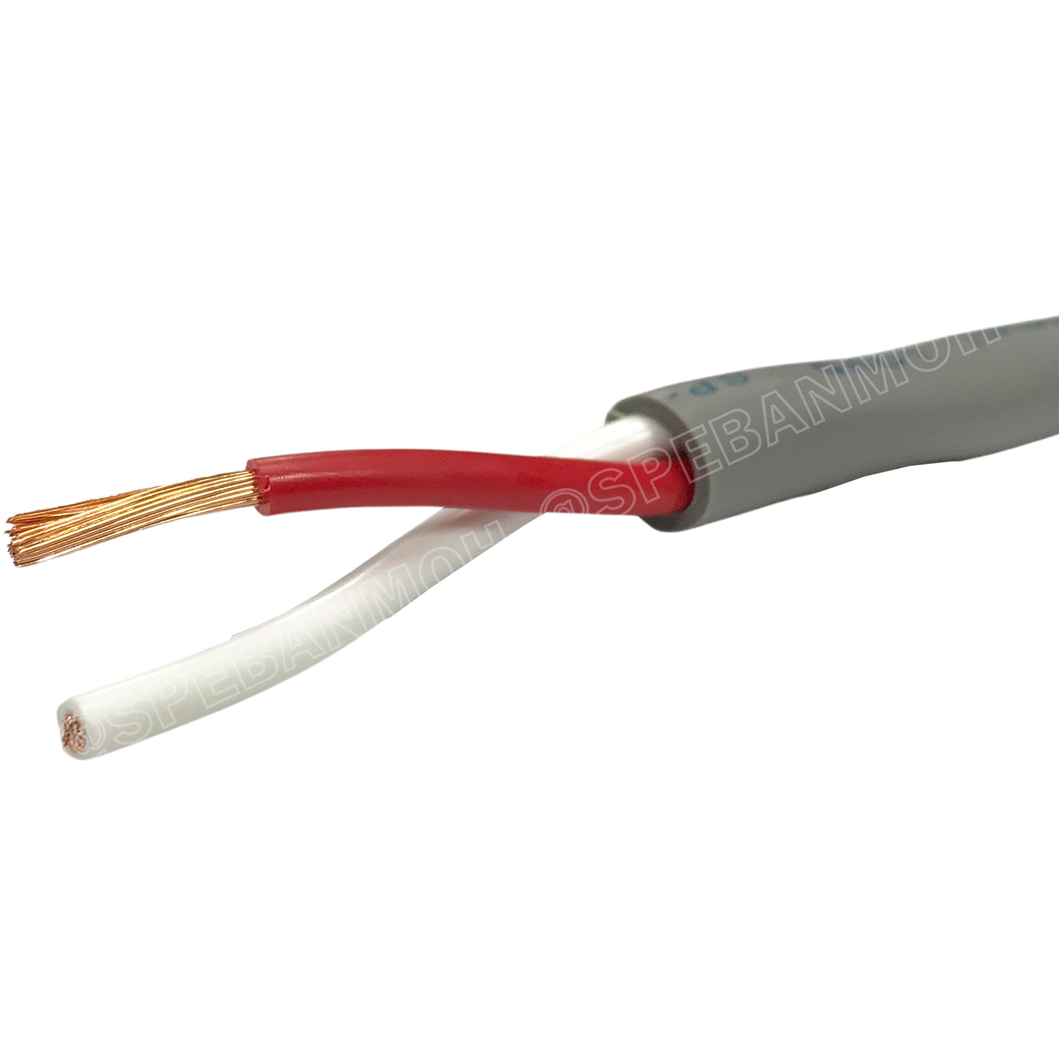 [ 1 เมตร ] สายลำโพง Dynacom JSL-230 สายลำโพงทองแดงแท้ 2คอร์ ตีเกลียว 14AWG สายลำโพงไดนาคอม สีเทา 2.08MM Dynacom Speaker Cable