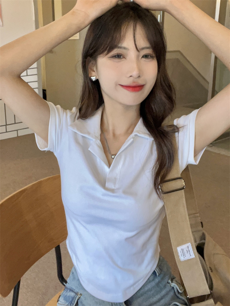 BASIC crop top ครอปสั้นผ้ายืด y2k