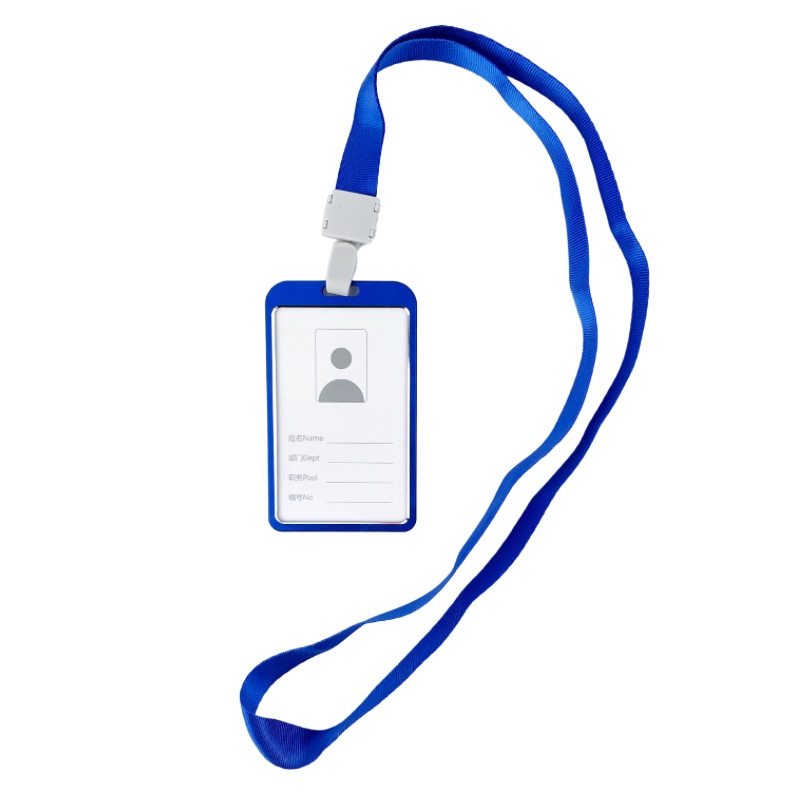 ป้ายชื่อ ป้ายคล้องคอ ป้ายห้อยคอ แบบโลหะ แนวตั้ง ขนาด 5.8 x 9.7 cm