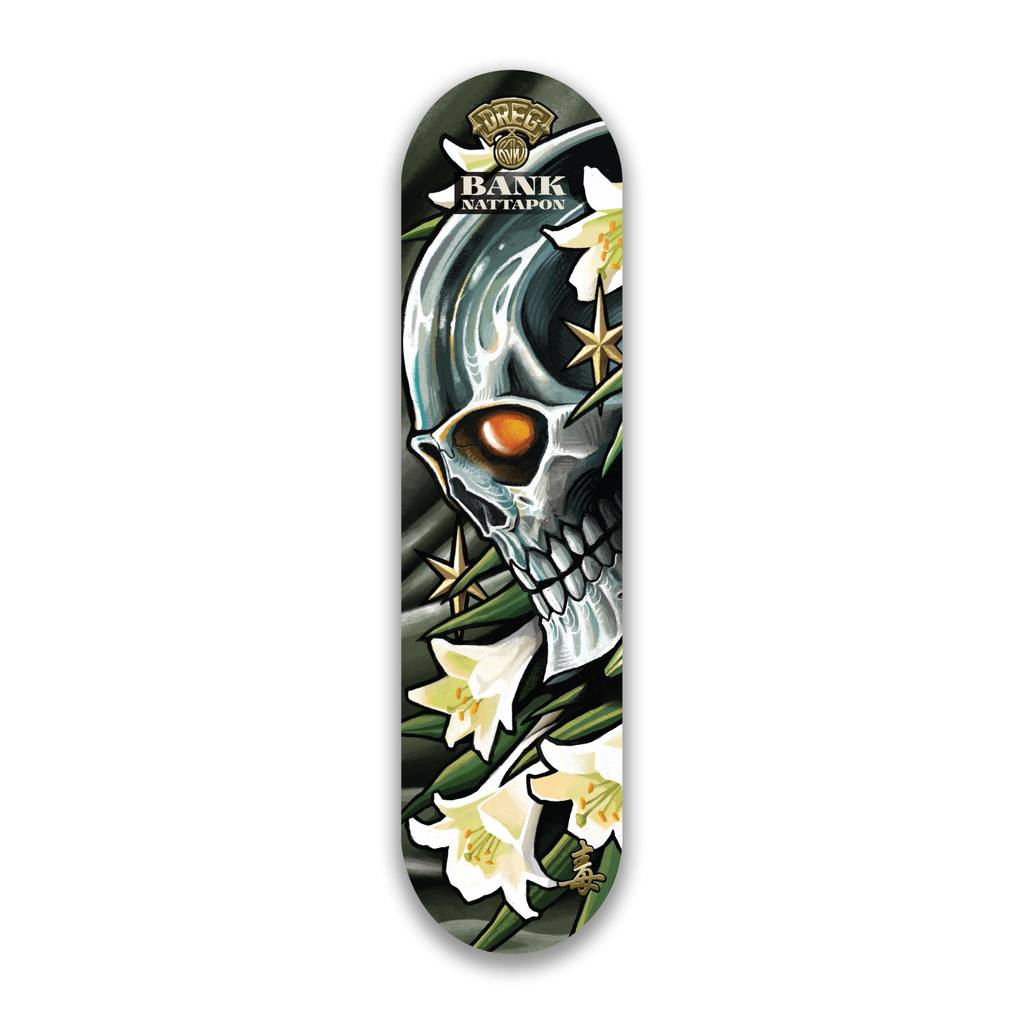 Dreg x KJW Moon Flowers Skateboard Deck 7.875"