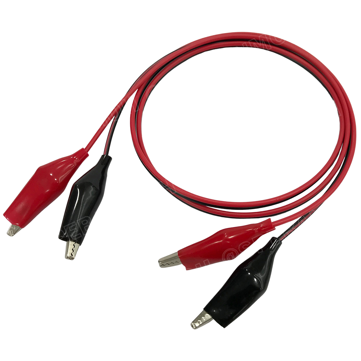 [ 2ชุด ] ALW-L-20A1M สายปากคีบ ดำแดง ( Alligator Clip ) ขนาด 20AWG ( 0.5sq.mm ) 1เมตร สายไฟ ( Twin Cable ) พร้อมปากคีบ สายไฟคู่ ดำ-แดง สายทดลองไฟฟ้า วสบเชื่อมวงจร สายดำแดง มีปากคีบ แบตเตอรี่ สายทดลอง สายยาว 1เมตร 1Meter สายไฟ