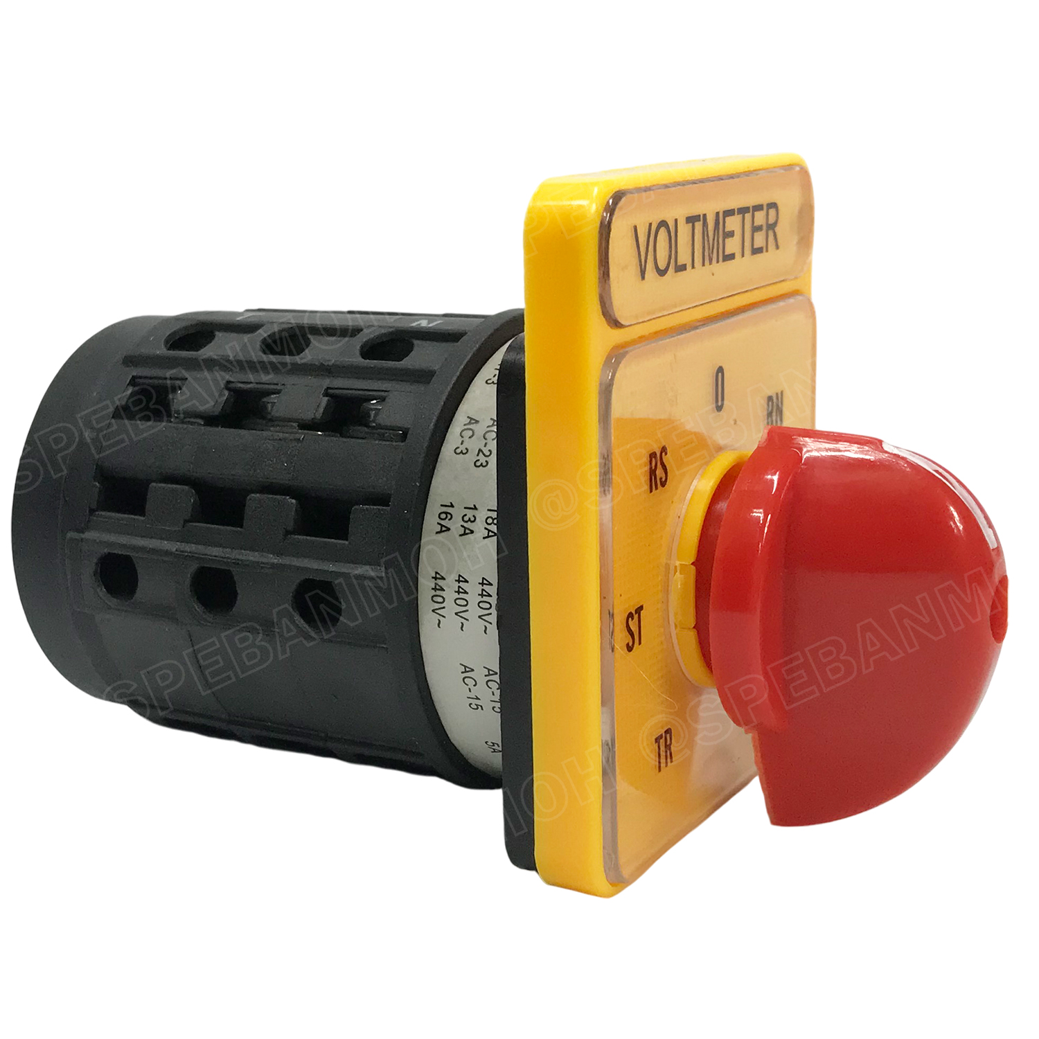 [ 1 ชิ้น ] G16-20A-V CHANGE OVER SWITCH 5 Position VOLT สวิทช์บิด โวลต์ มิเตอร์สวิทช์ Volt Meter Switch สวิทช์สลับการทำงาน ซีเลคเตอร์โวลท์ VOLT Selector Switch