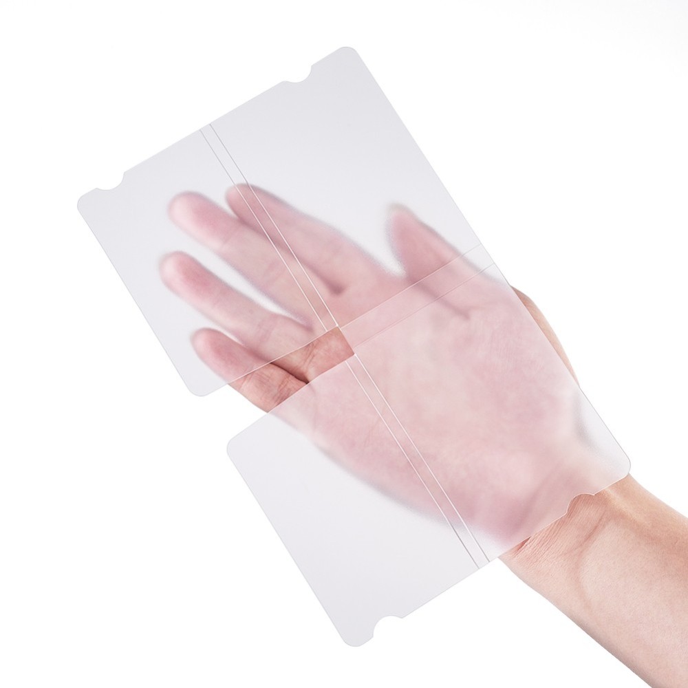 ซองพลาสติกสำหรับจัดเก็บหน้ากากอนามัย แบบพับเก็บ สีขาวใส ขนาด 18.5x6 ซม. 1 ชิ้น ใช้แล้วนำมาทำความสะอาดก่อนนำไปใช้คครั้งต่อไป