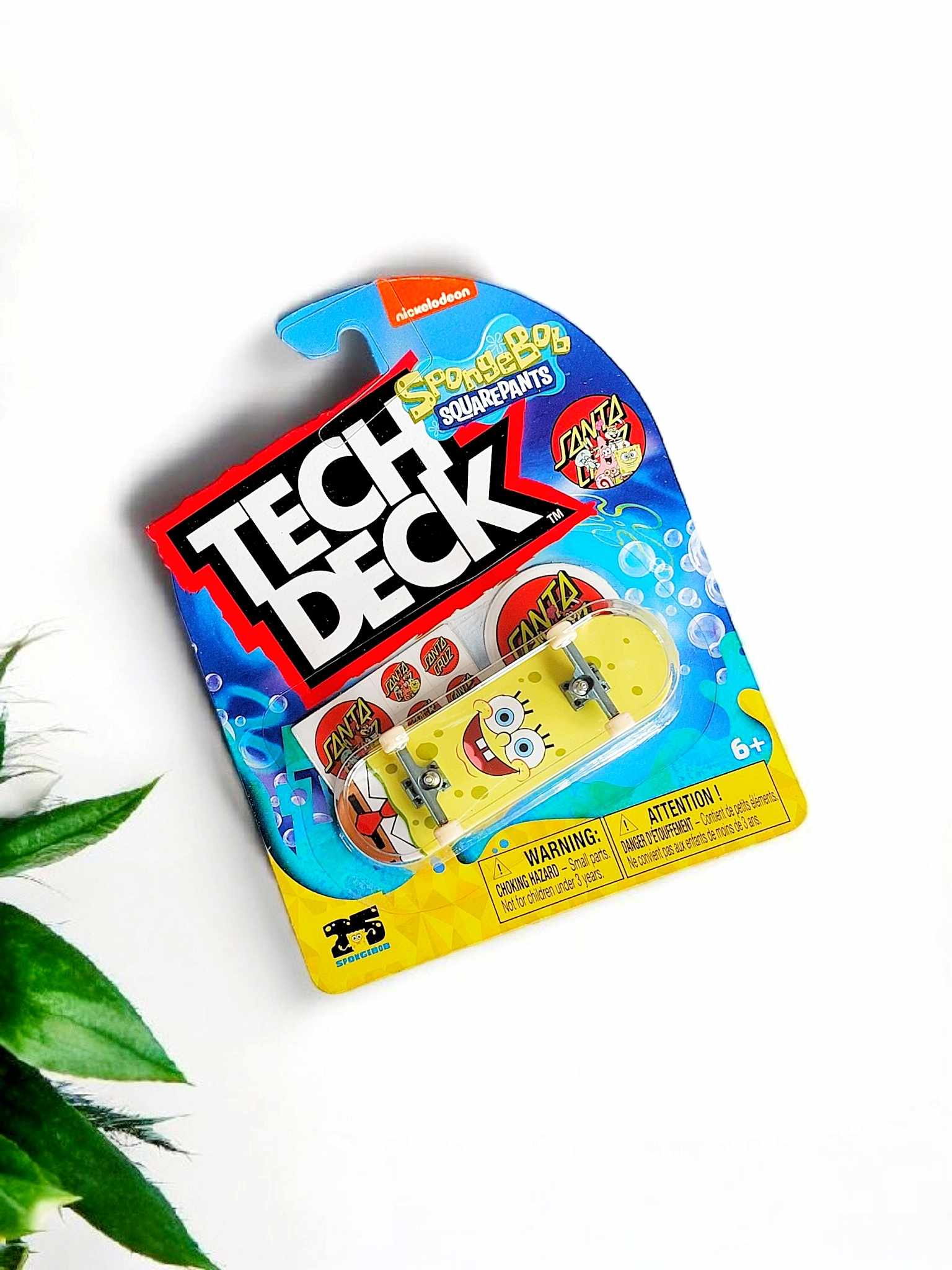 TECH Deck Fingerboard Santa Cruz x SpongeBob SquarePants C