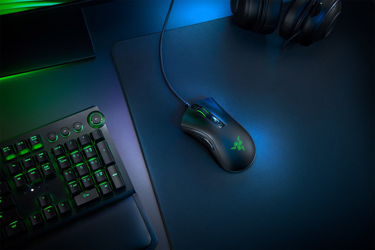 เมาส์เกมมิ่ง RAZER DeathAdder Essential V2 Optical Mouse Gaming Gear รับประกัน 2 ปี