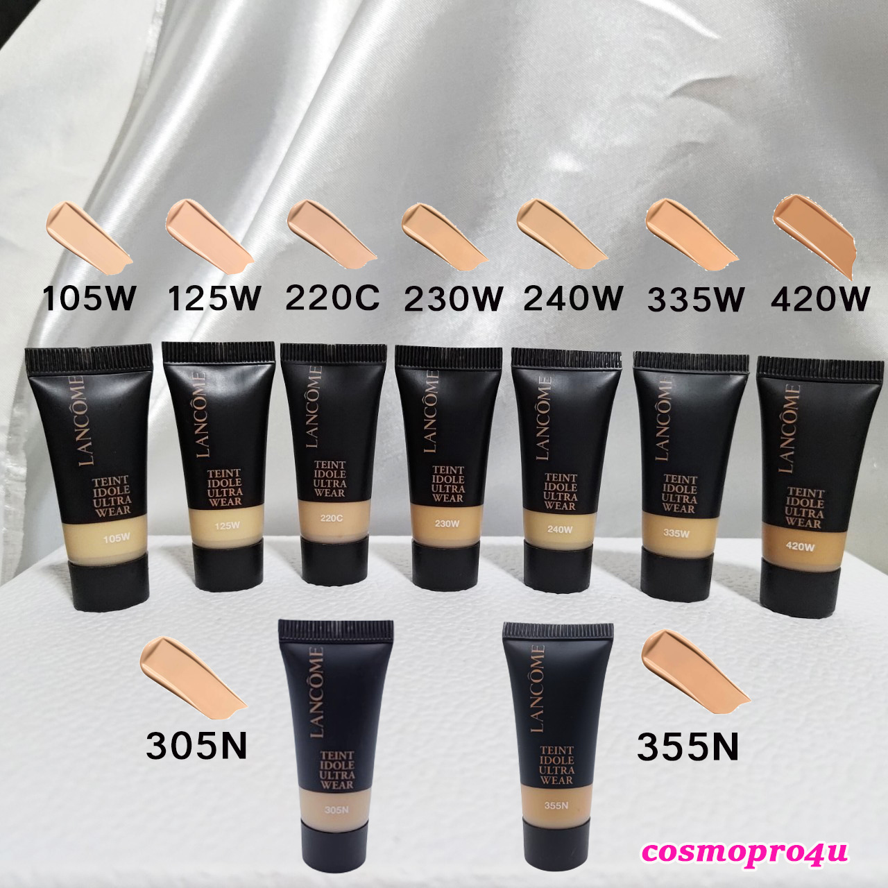 สูตรใหม่ (เลือกสี) รองพื้น Lancome TEINT IDOLE ULTRA WEAR FOUNDATION 5ml ลังโคม ฉลากไทย ผลิต 7-10/22