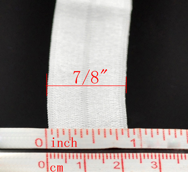 ยางยืดสีขาว กว้าง 7/8 นิ้ว (2.1ซม.) ยาว 2 เมตร