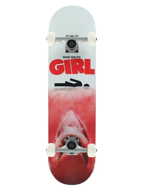Girl Malto Shark Attack Complete Skateboard 8"