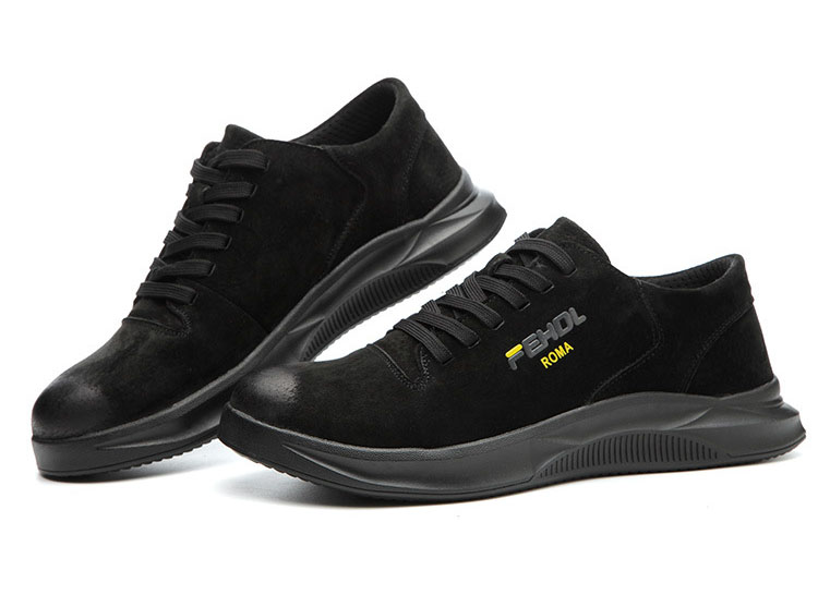 HOT STAR NO.8 รองเท้าเซฟตี้หนังแท้ หัวเหล็ก พื้นเสริมแผ่นเหล็ก พื้นยางกันลื่น