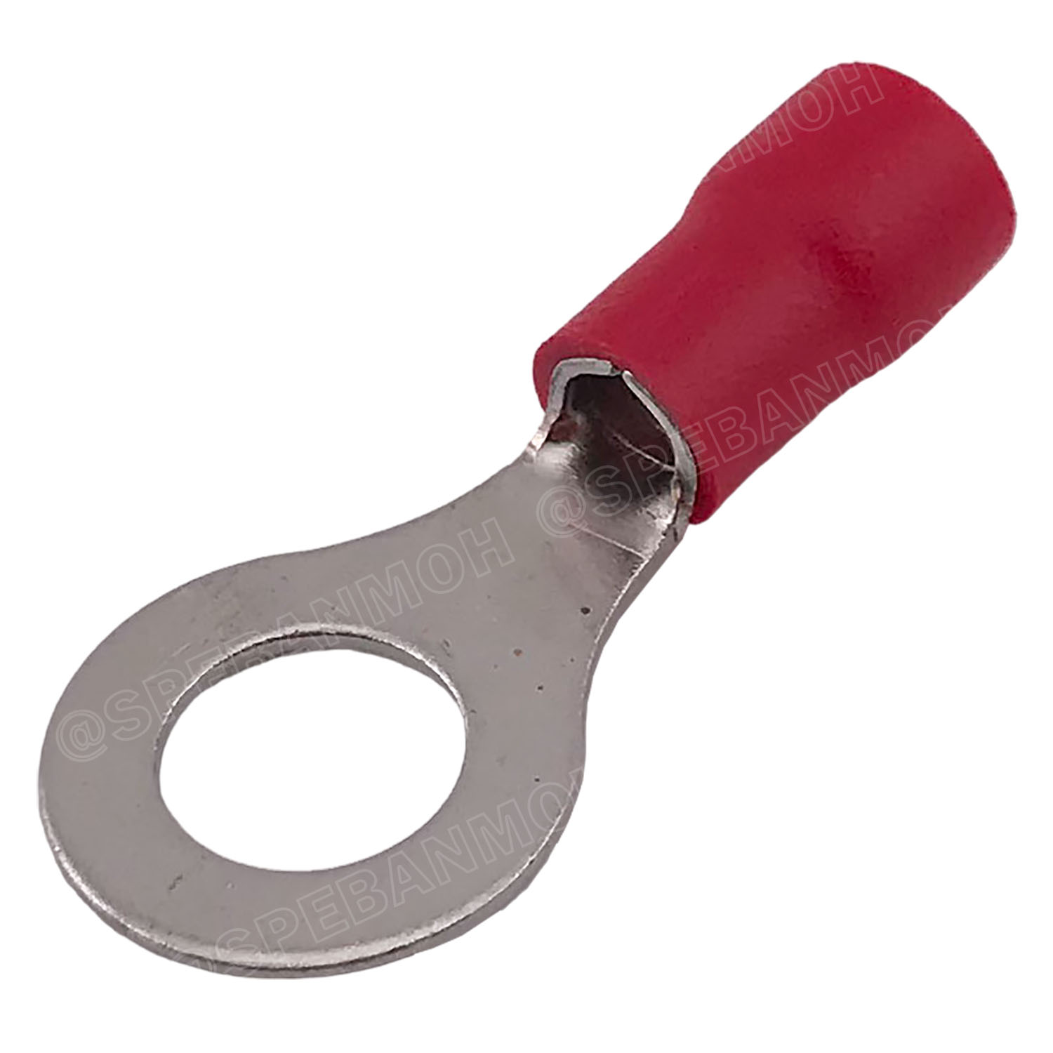 [ 100 ตัว/ถุง ] RV5.5-8 สีแดง Red สำหรับสาย 4.0-6.0 sq.mm 12-10AWG หางปลากลม หางปลาหุ้มฉนวน เทอร์มินอล หางปลาย้ำสายไฟ หางปลา หางปลากลมหุ้ม หางปลาแฉก Terminal Crimping หางปลา กลมหุ้ม หางปลาต่อสาย ขั้วต่อสายไฟ หางปลาวง หางปลา RV Spade Terminal หางปลากลม