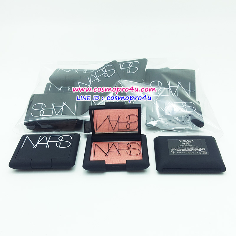 บลัชออน (นาร์ส) ออร์แกสซั่ม NARS Blush Orgasm สีชมพูอมส้มผสมชิมเมอร์เล็กน้อย ขนาดมินิ 3.5 g สียอดนิยม ทาแล้วสวย