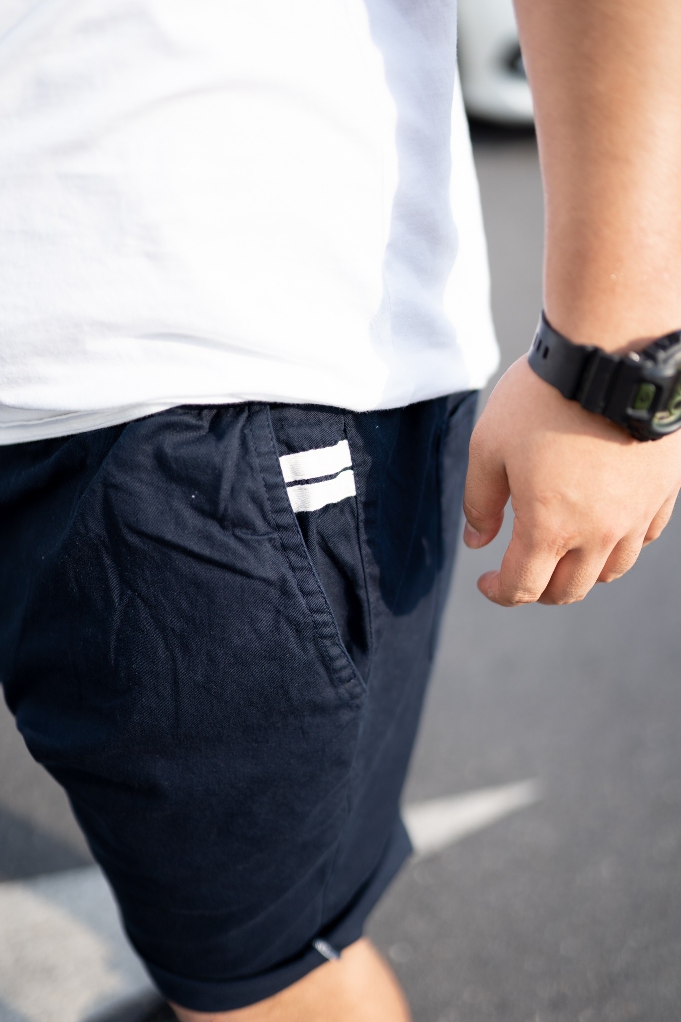 กางเกงขาสั้น ยืดสุด72 นิ้ว กางเกงเอวยืด ผ้าคอตตอน สำหรับผู้ชายอ้วน ไซส์ใหญ่ 40-72" #E-003