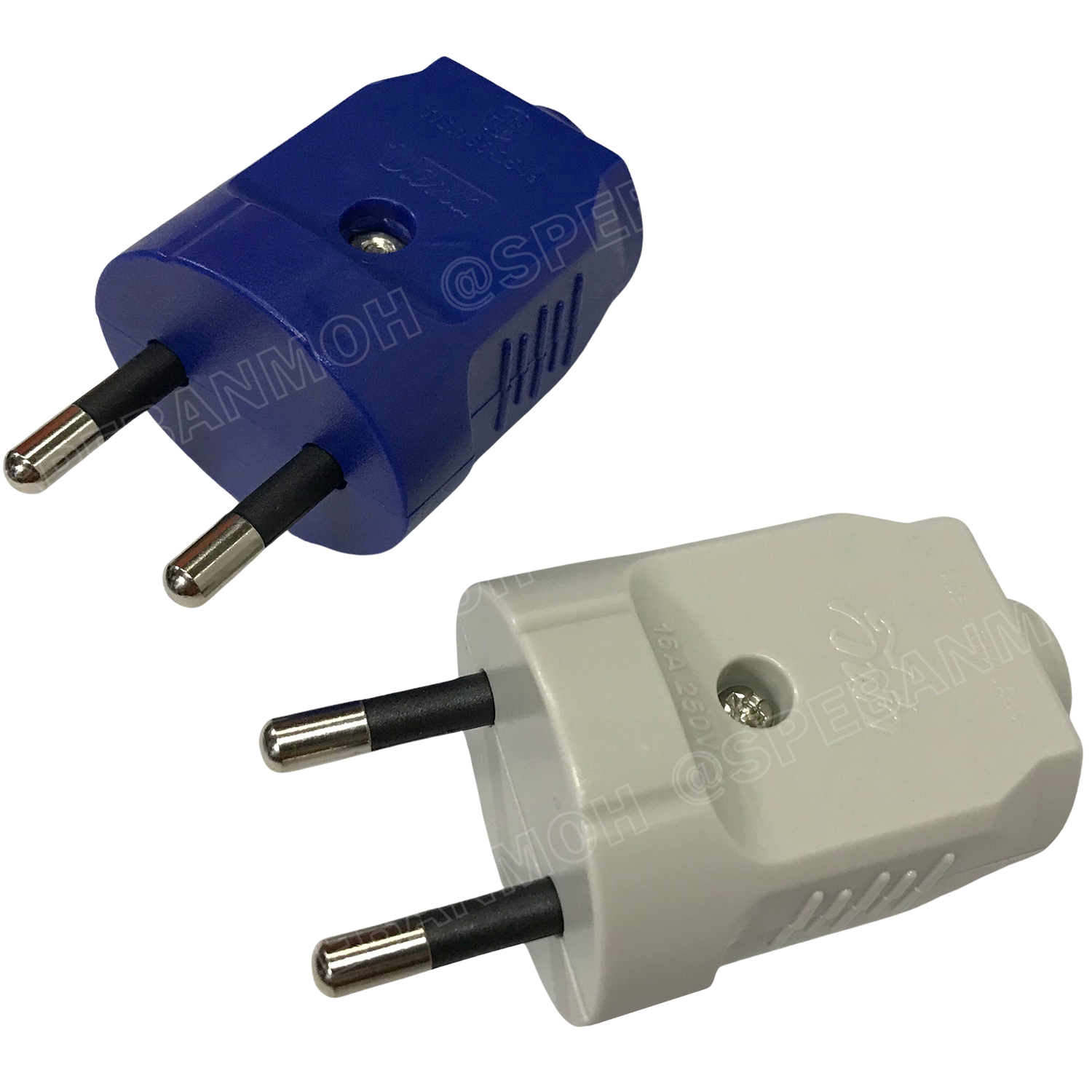 [ 1 ชิ้น ] PP1623 ปลั๊ก Vena ผู้ Male 2 ขากลม 16A 250V AC Power Plug ปลั๊กตัวผู้ 2ขากลม มอก.166-2549 ปลั๊กวีน่า ตัวผู้ต่อสาย ปลั๊กไฟมาตรฐาน มอก. ขากลม 16A 250VAC หัวปลั๊กไฟ AC Plug ปลั๊กเสียบ วีนา ปลั๊กเสียบขากลม P-Series TIS 166-2549