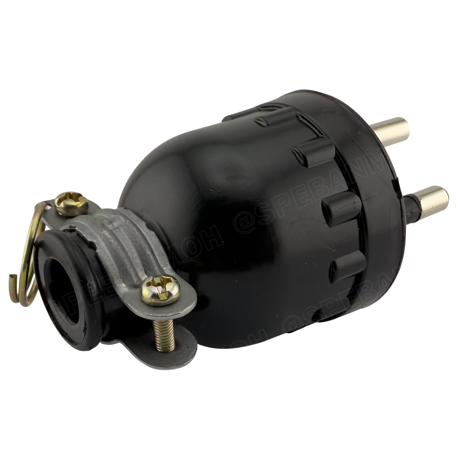 [ 1 ชิ้น ] S-312 ปลั๊กยาง 3 ขากลม มีห่วง SOKAWA สีดำ 16A 250VAC มอก.166-2549 ปลั๊กตัวผู้ มีกราวด์ แบบยาง ปลั๊ก ตัวผู้ หัวปลั๊ก เต้าเสียบ ปลั๊กตัวผู้ โซคาว่า TIS 3500W ขั้วทองเหลือง AC Plug 16แอมป์ สำหรับต่อสายไฟ