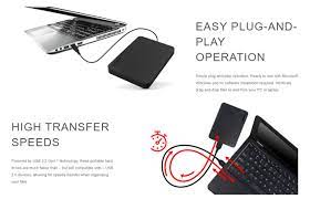 TOSHIBA EXTERNAL HARD DRIVE (HDTB410AK3AA2.5") 1TB รับประกัน 3 ปี