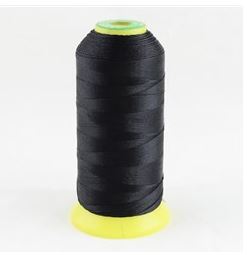 ด้ายเย็บโพลีเอสเตอร์ สีดำ ขนาด 0.3 มม. 1 ม้วนยาวประมาณ 1700 เมตร