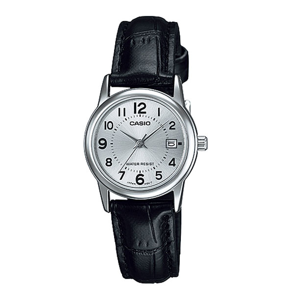 CASIO Standard รุ่น LTP-V002L-7BUDF สีดำ มีวันที่ สินค้าของเเท้
