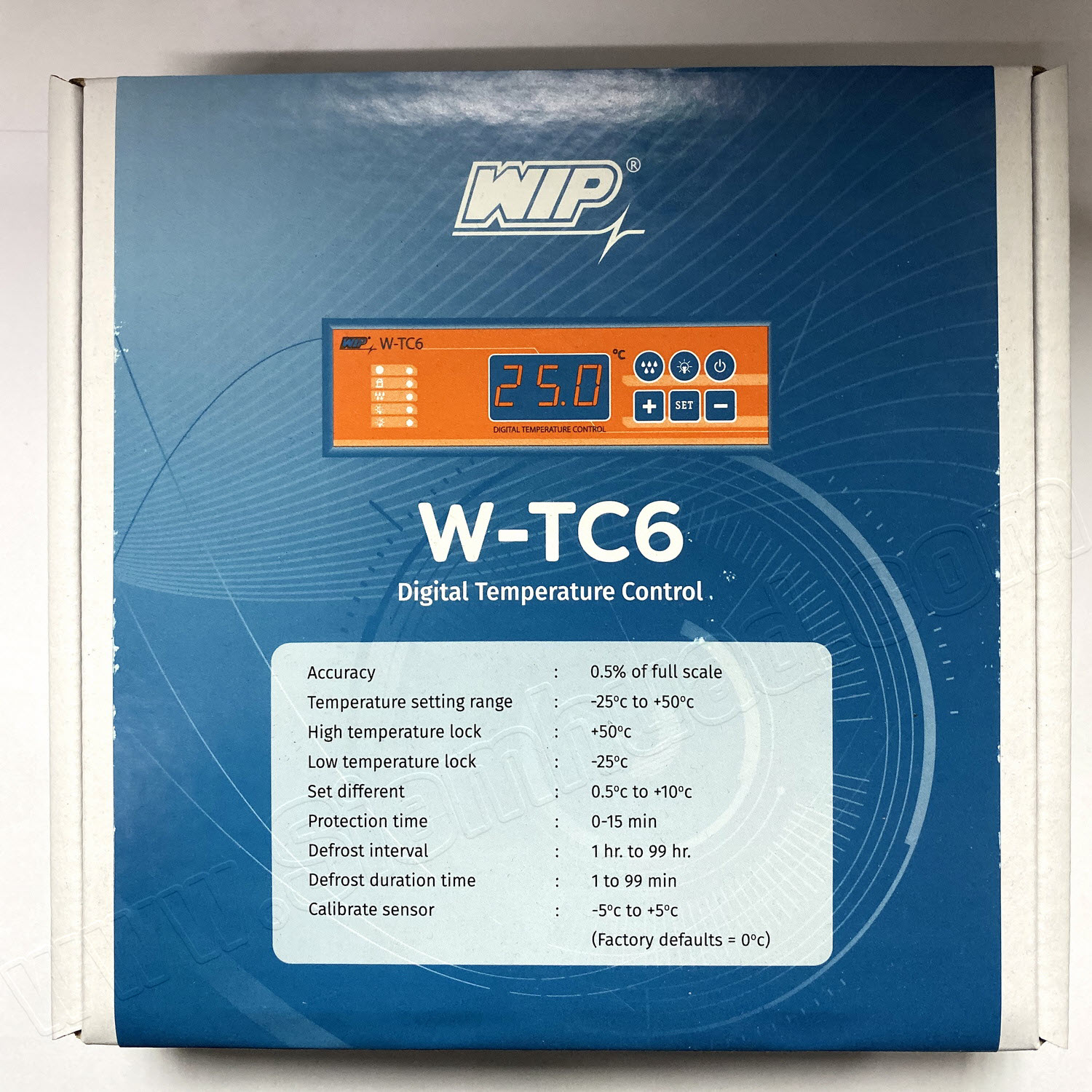 ควบคุมอุณหภูมิ Temperature Controller ตู้แช่แข็ง และห้องเย็น (WIP) รุ่น W-TC6 Temperature range -25°C to +50°C