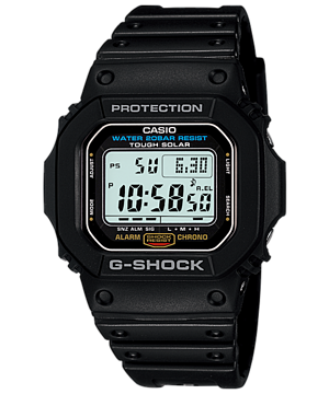 CASIO G-SHOCK รุ่น G-5600E-1DR TOUGH SOLAR สีดำ สินค้าของเเท้ รับประกันศูนย์ CMG