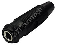 [ 3ชิ้น ] ปลั๊กกล้วย/บานานา BNN-325F เมีย นิกเกิล (Female Banana Socket) สีดำ / BLK