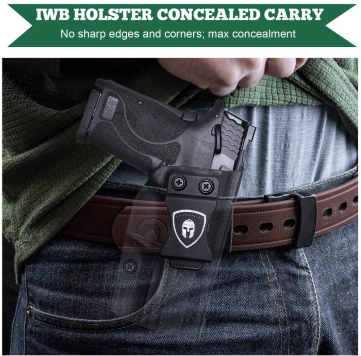 ซอง พกใน Smith & Wesson M&P Shield 9mm EZ Right Handed USA WARRIORLAND Pistol Holster Kydex