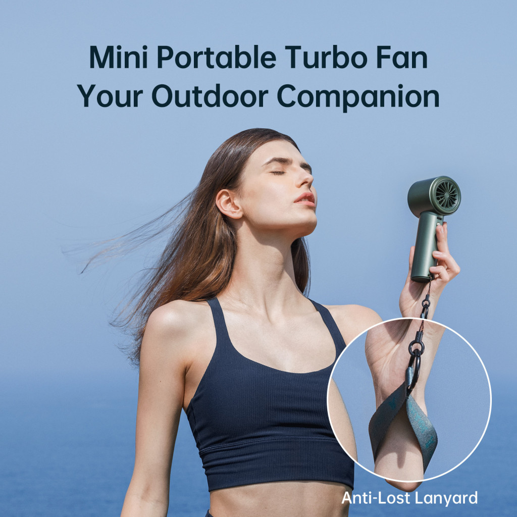 Jisulife FA53 Handheld Fan พัดลมพกพาปรับความแรงลมได้ถึง 100 ระดับ ประกันศูนย์ไทย