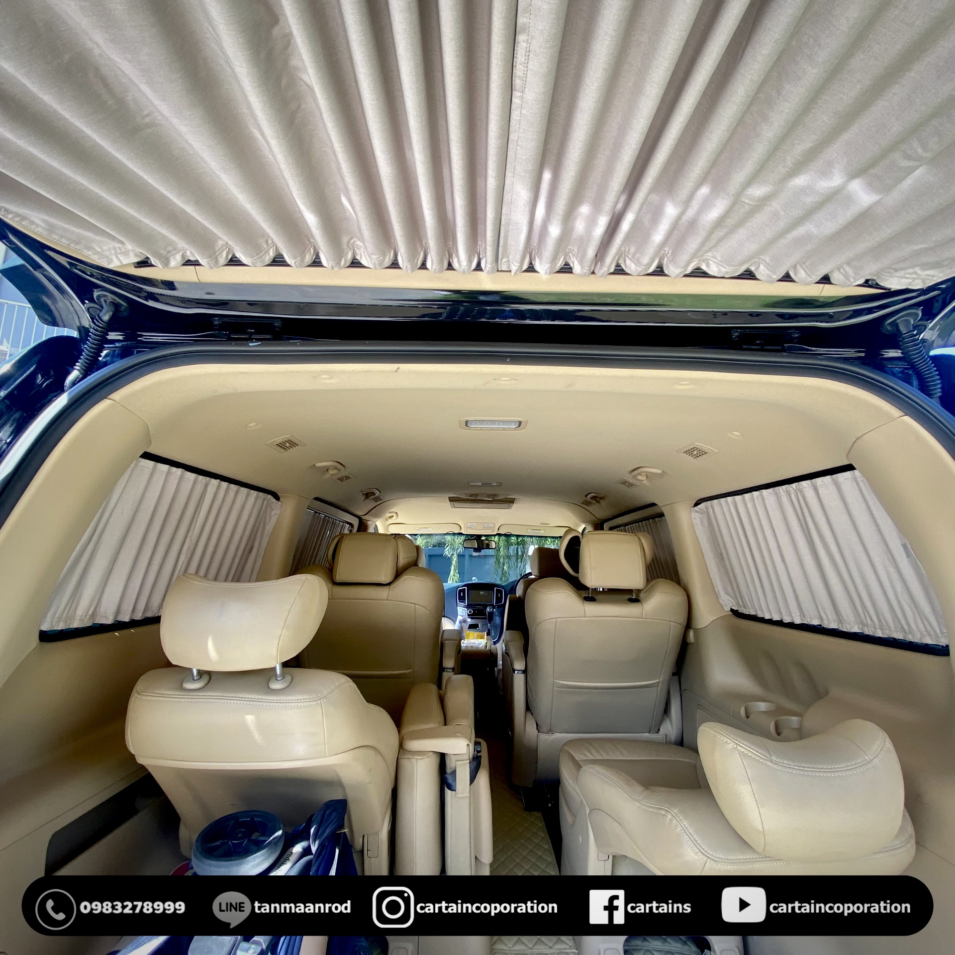 ผ้าม่านรถ รุ่นกันไรฝุ่น ลดภูมิแพ้ เบอร์03