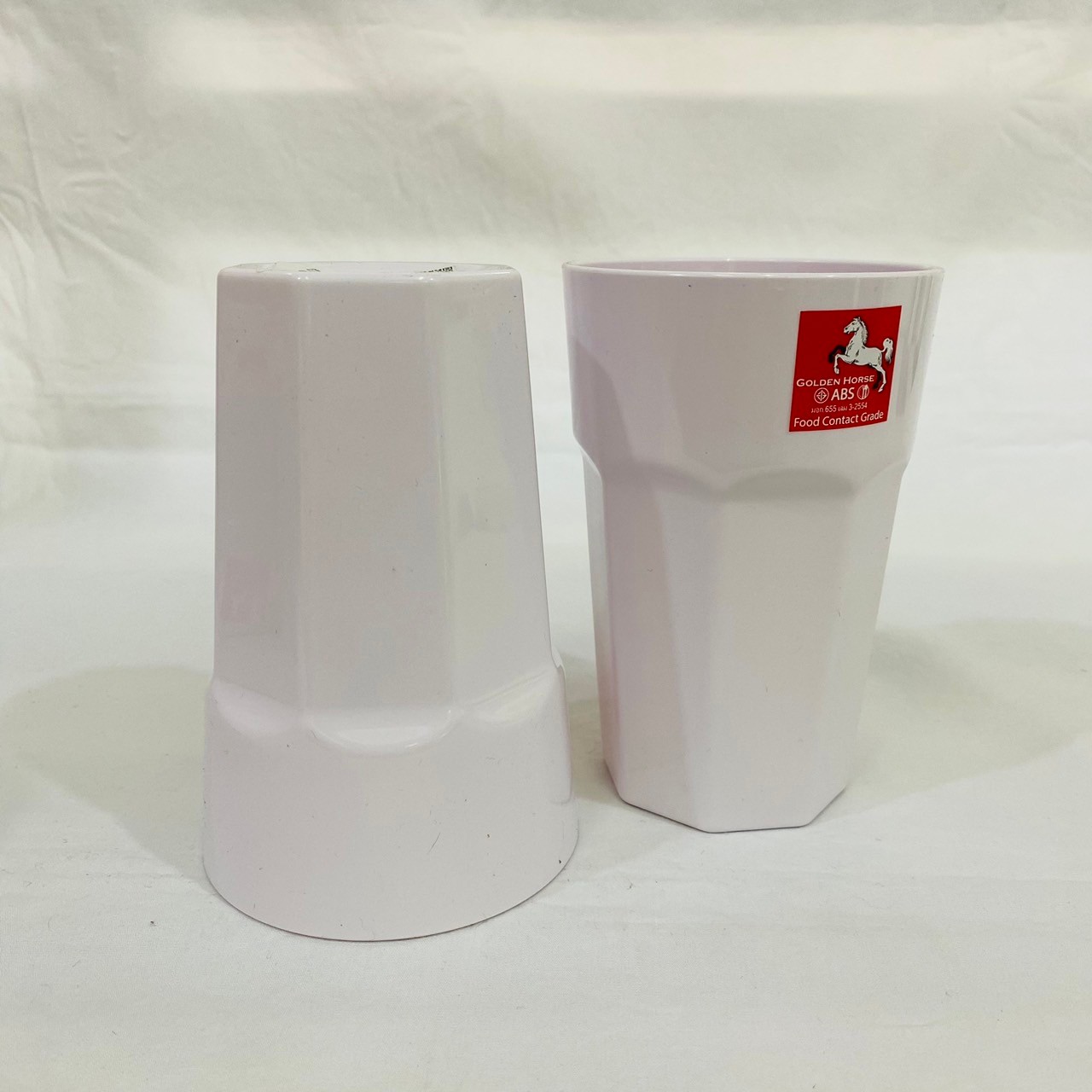 แก้วน้ำเมลามีน 8 เหลี่ยม ABS-AC2733-3.5นิ้วทรงสูง /คละสี