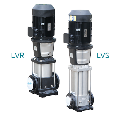 LEO LVR, LVS เครื่องสูบน้ำ-ปั๊มน้ำสแตนเลสแนวตั้งหลายใบพัด