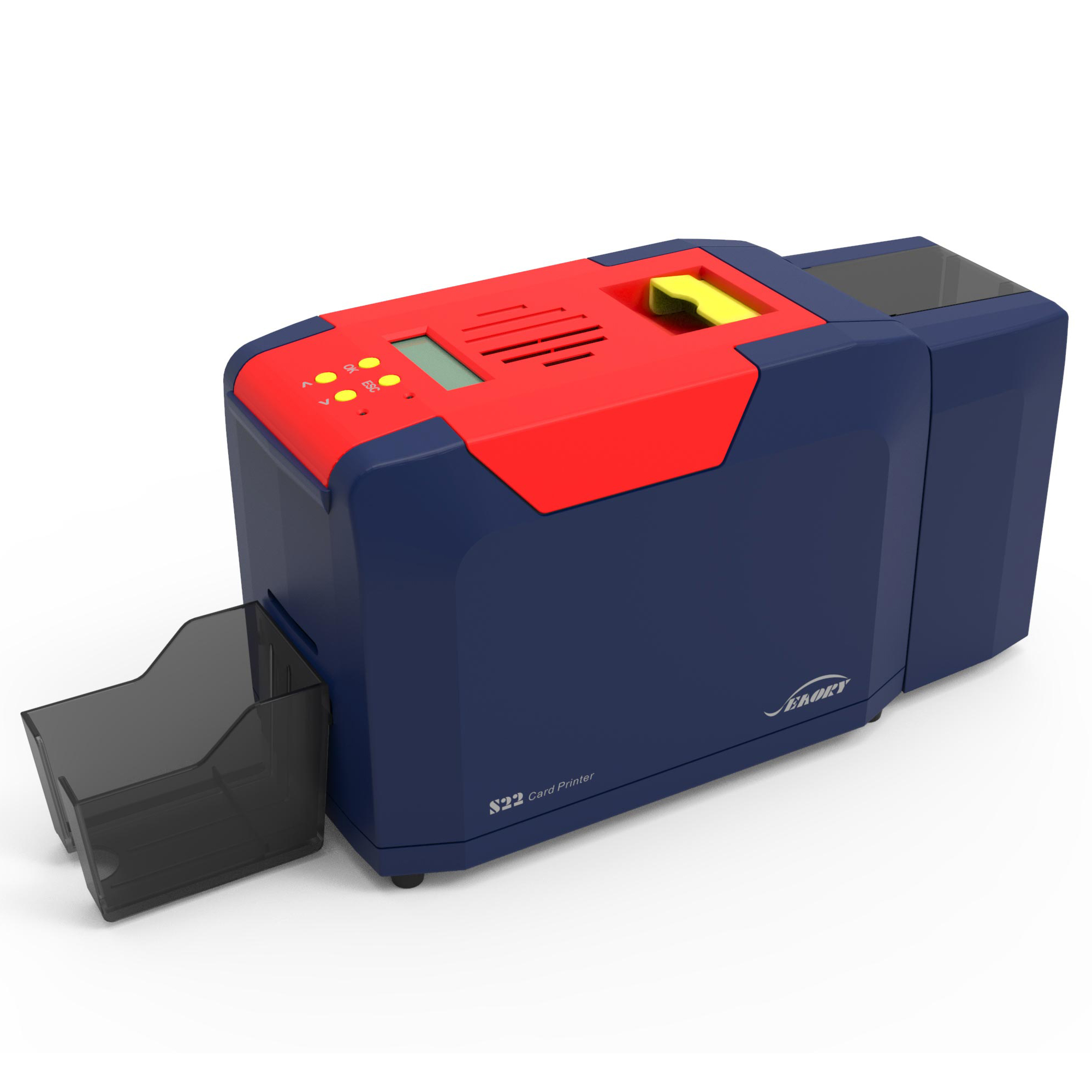 เครื่องพิมพ์บัตรพลาสติก พิมพ์บัตรพนักงาน บัตรข้าราชการ บัตรประจำตัว บัตรนักเรียน แบบสองหน้า Card printer Thermal dye-sublimation direct to card Seaory S22 Dual sided