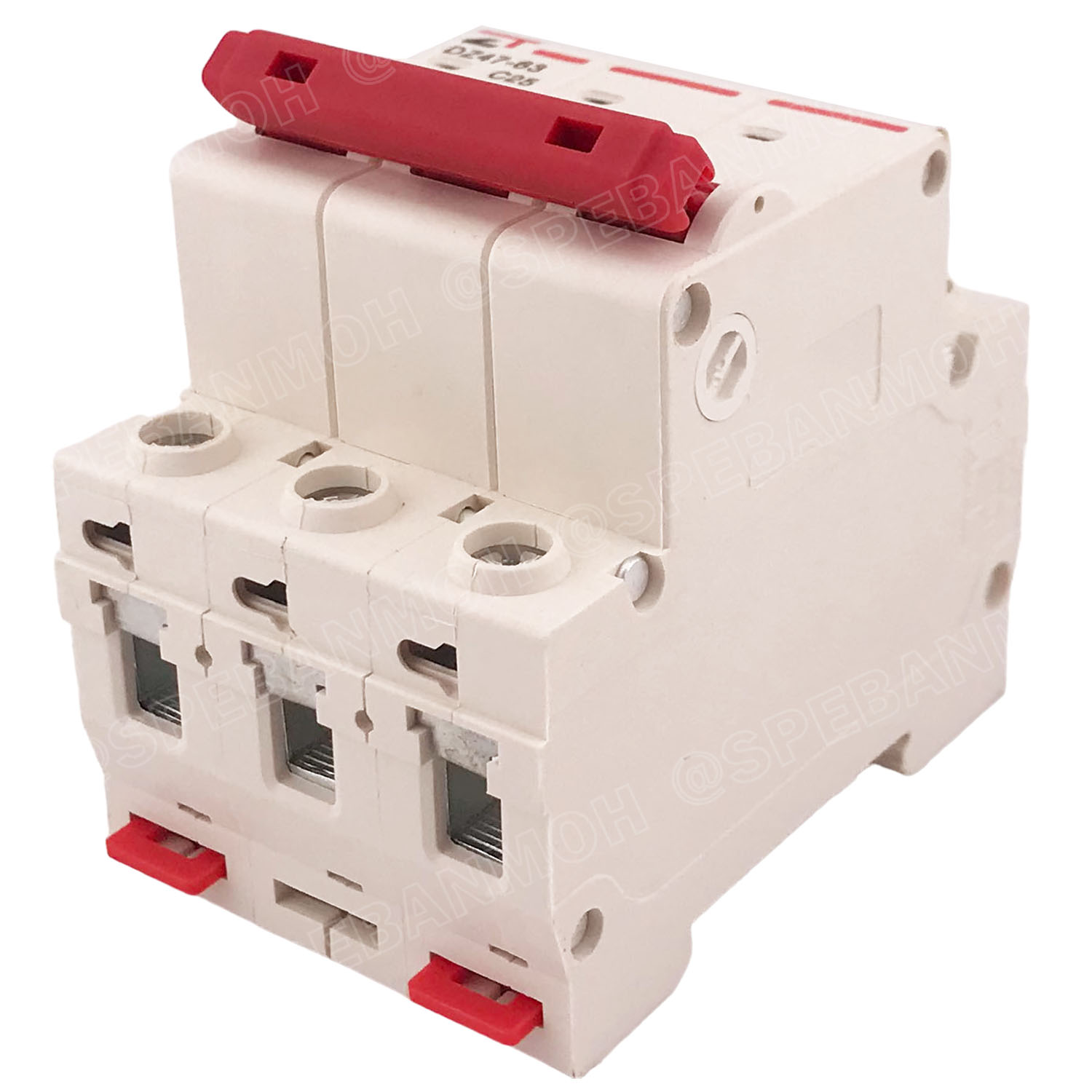 DZ47-63-3P 25A เบรกเกอร์เมน ยึดรางปีกนก 3P 25A AC Circuit Breaker เบรกเกอร์ตัดไฟเกิน 3โพล 25แอมป์ คัดเอาท์ ป้องกันกระแสเกิน Overload ป้องกันการลัดวงจร Short circuit เบรกเกอร์ตัดไฟ เบรกเกอร์ลูกย่อย Ac Circuit Breaker ไฟบ้าน 230V/400V AC มินิเซอกิตเบรก