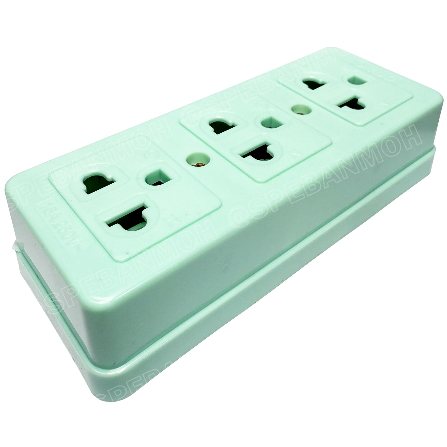 [ 1 ชิ้น / คละสี ] JRDQ-965 เต้ารับ 16A 250VAC เต้ารับ 3ช่อง มีกราวด์ ปลั๊กตัวเมีย ปลั๊กลอย ปลั๊กกราวด์ลอย มีขั้วดิน receptacle with earthing contact ขั้วทองเหลือง 3 ขา ยูนิเวอร์แซ็ล 16แอมป์ เต้ารับเอซี สำหรับทำปลั๊กพ่วง