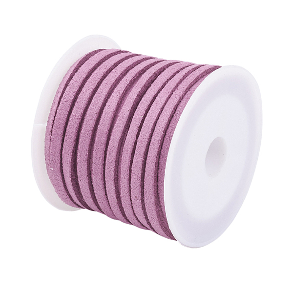 เชือกหนังชามุด ขนาด 3 มม. 1 ม้วนยาว 5 เมตร แพ็ค 4 ม้วน คละสี