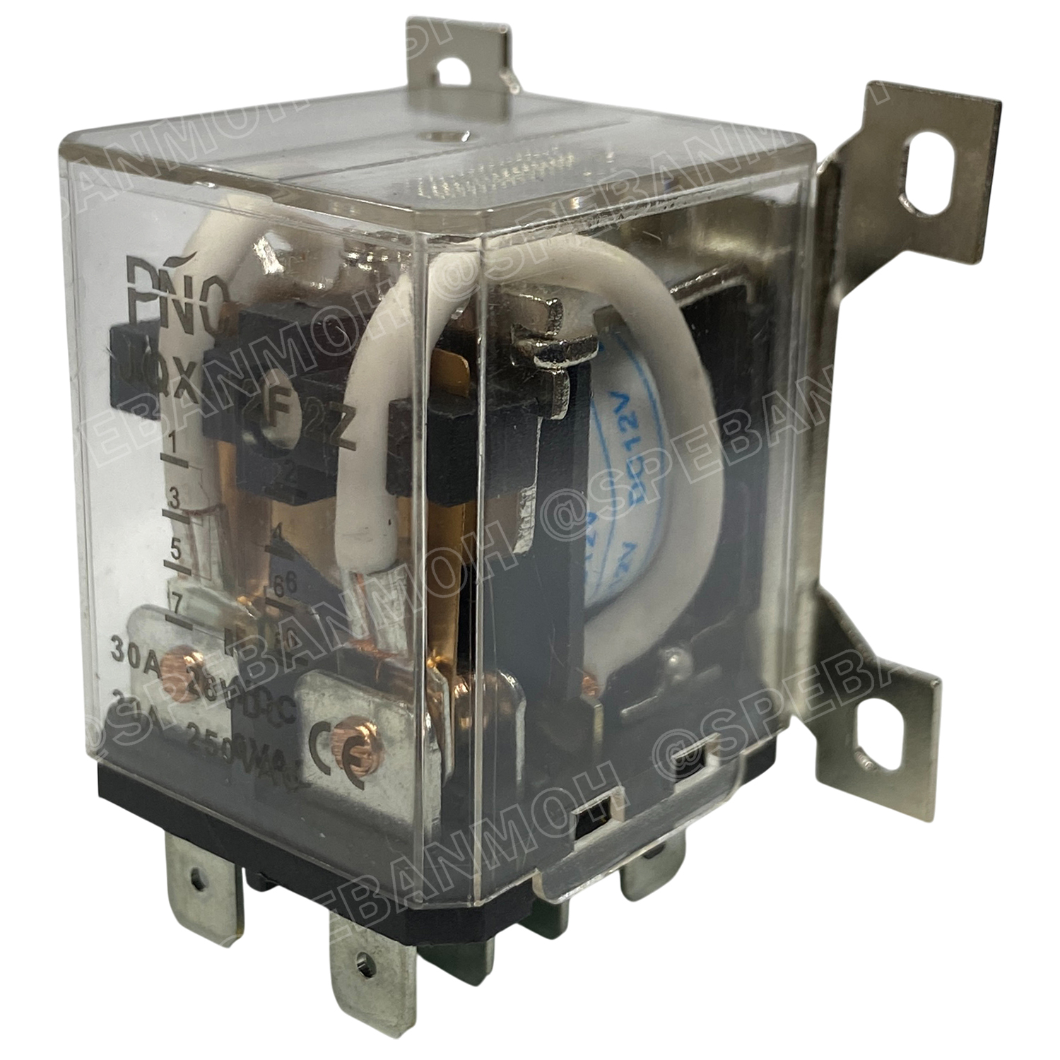 [ 1 ชิ้น ] JQXX-12F-012V รีเลย์ JQXX-12F Coil 12VDC 30A 250VAC 30A 28VDC Power Relay 8P 8ขา รีเลย์กําลังสูง 30แอมป์ 2NO 2NC Electromagnetic Relay อุปกรณ์ไฟฟ้า สวิทช์ไฟฟ้า High Power Relay JQX พร้อมขายึด