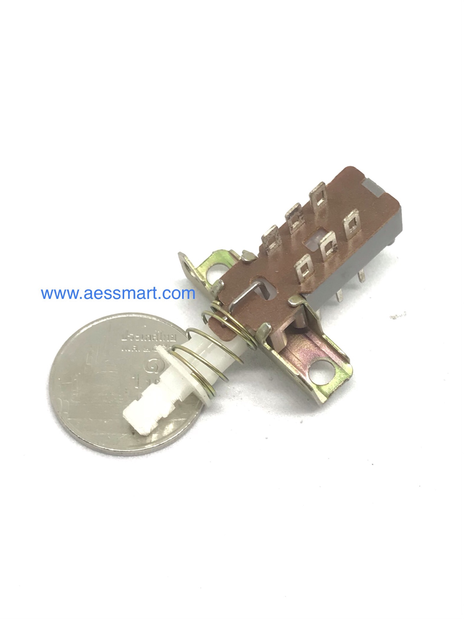 PB22H01 : PushButton Switch 1A/25VDC สวิตซ์กดติดกดดับ 6 ขา