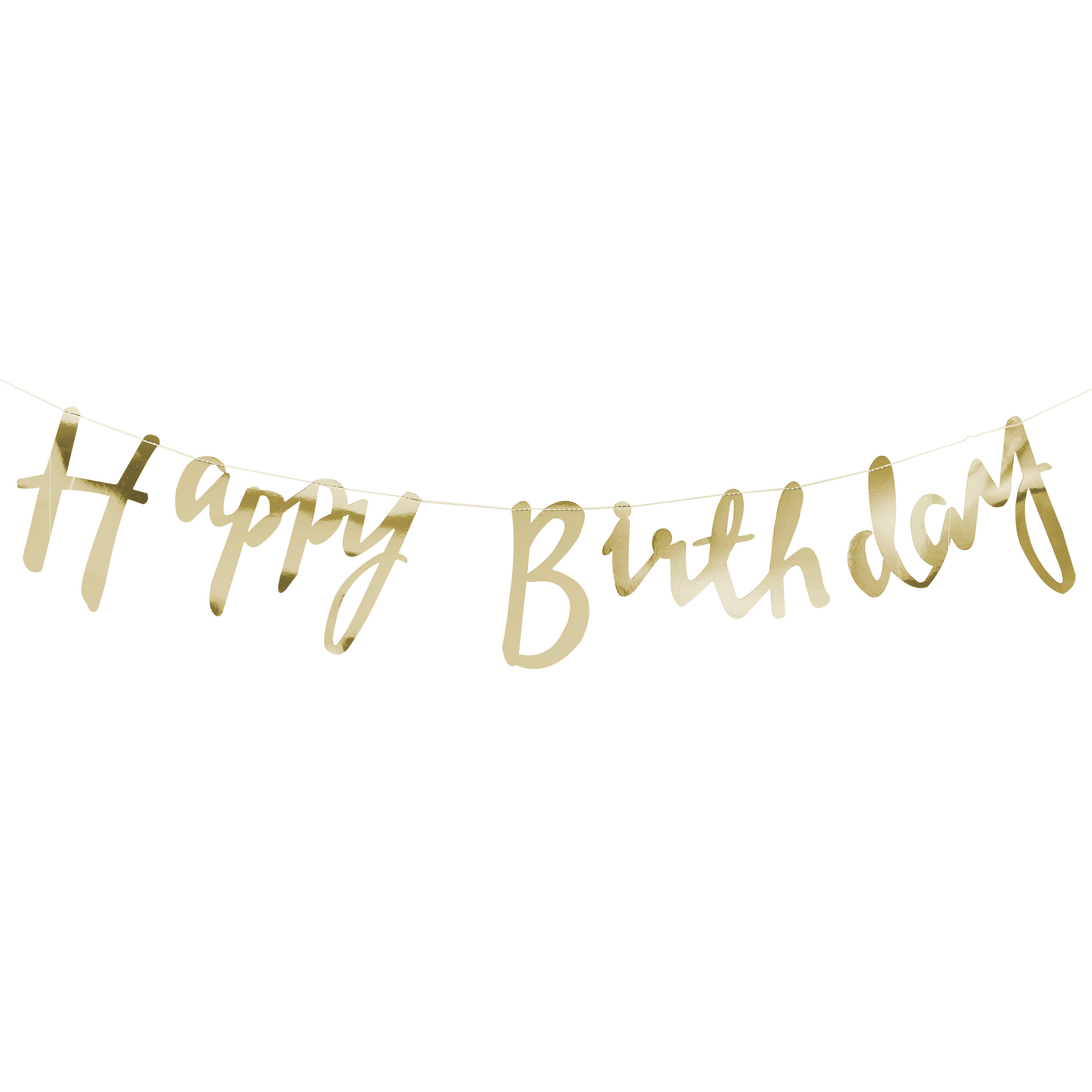 ธงราวตัวติด HAPPY BIRTHDAY(เงิน/ทอง)