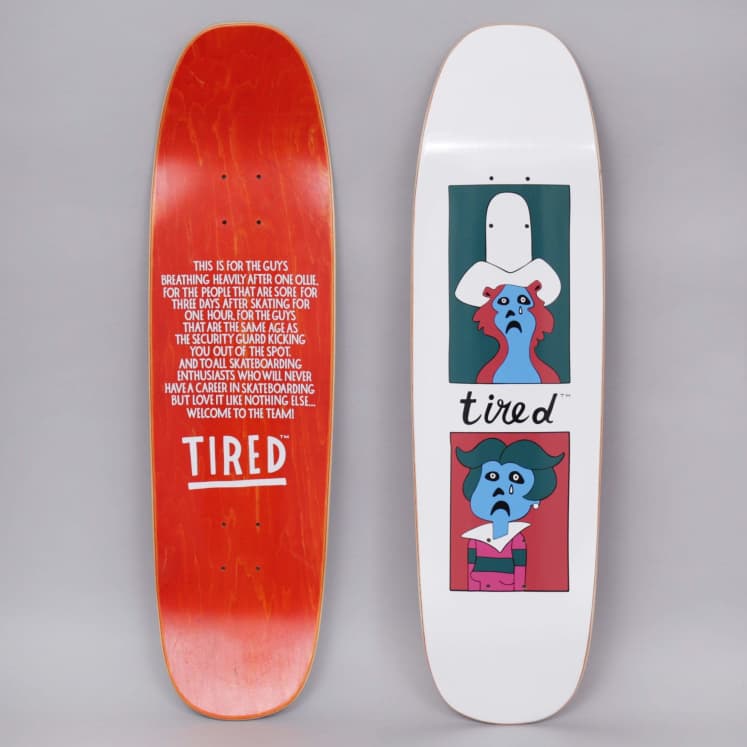 Tired Sad Faces Skateboard Deck Donny 9.25"