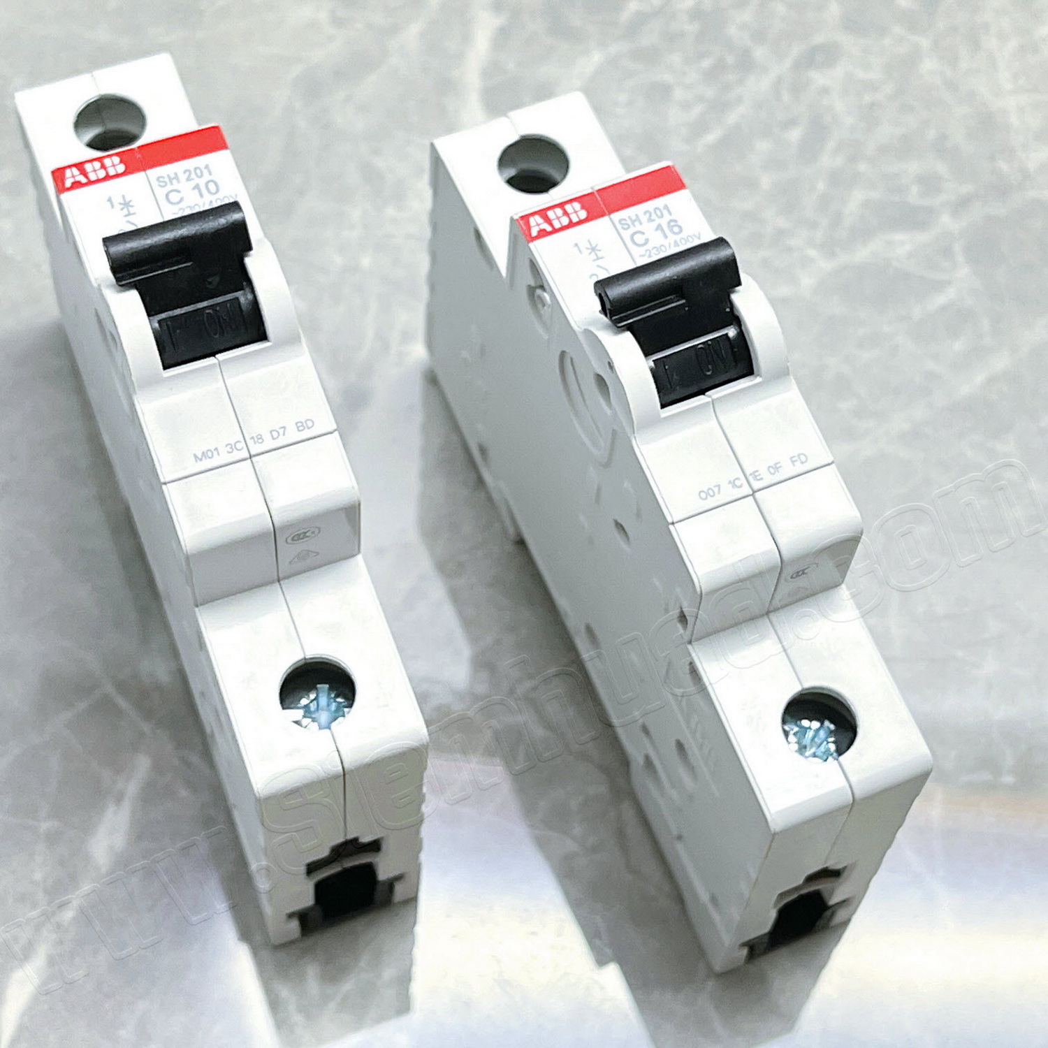 เซอร์กิตเบรคเกอร์ (MCBs) และ กันดูด (RCCB) (RCBO) and Accessories (ABB) SH200-C , S200-C , S200M-C , S290-C , S200P-C , S200P-K , S200-K , S800S , S800N , S800C , S800B , FH series, F series, DS series / Analog and Digital Time switch AT2e-R, D1