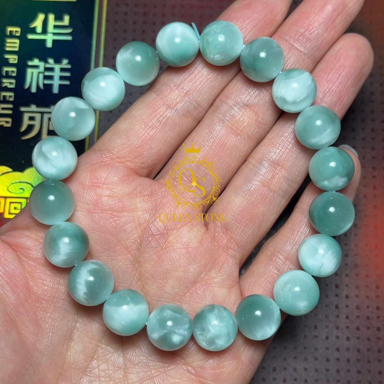 ลาริมาร์สีเขียว 10 มิล (Top Premium) หินหายาก มูลค่าสูง จากโดมินิกัน